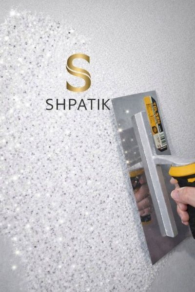 Рідкі шпалери мармурово-шовкові ТМ SHPATIK А01 Білий 1 кг  фото