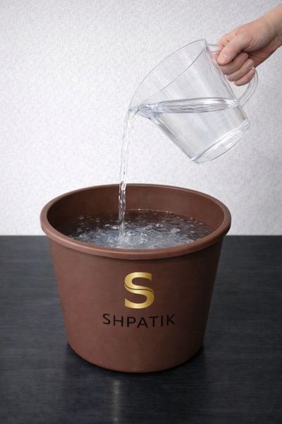 Рідкі шпалери мармурово-шовкові ТМ SHPATIK А18 Теракотовий 1 кг  фото